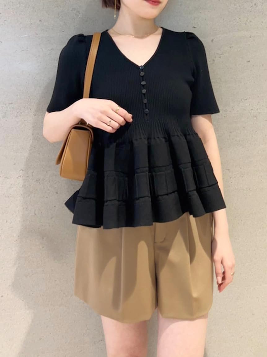 Amazon | [スナイデル] ペプラムカーデ SWNT251193 レディース