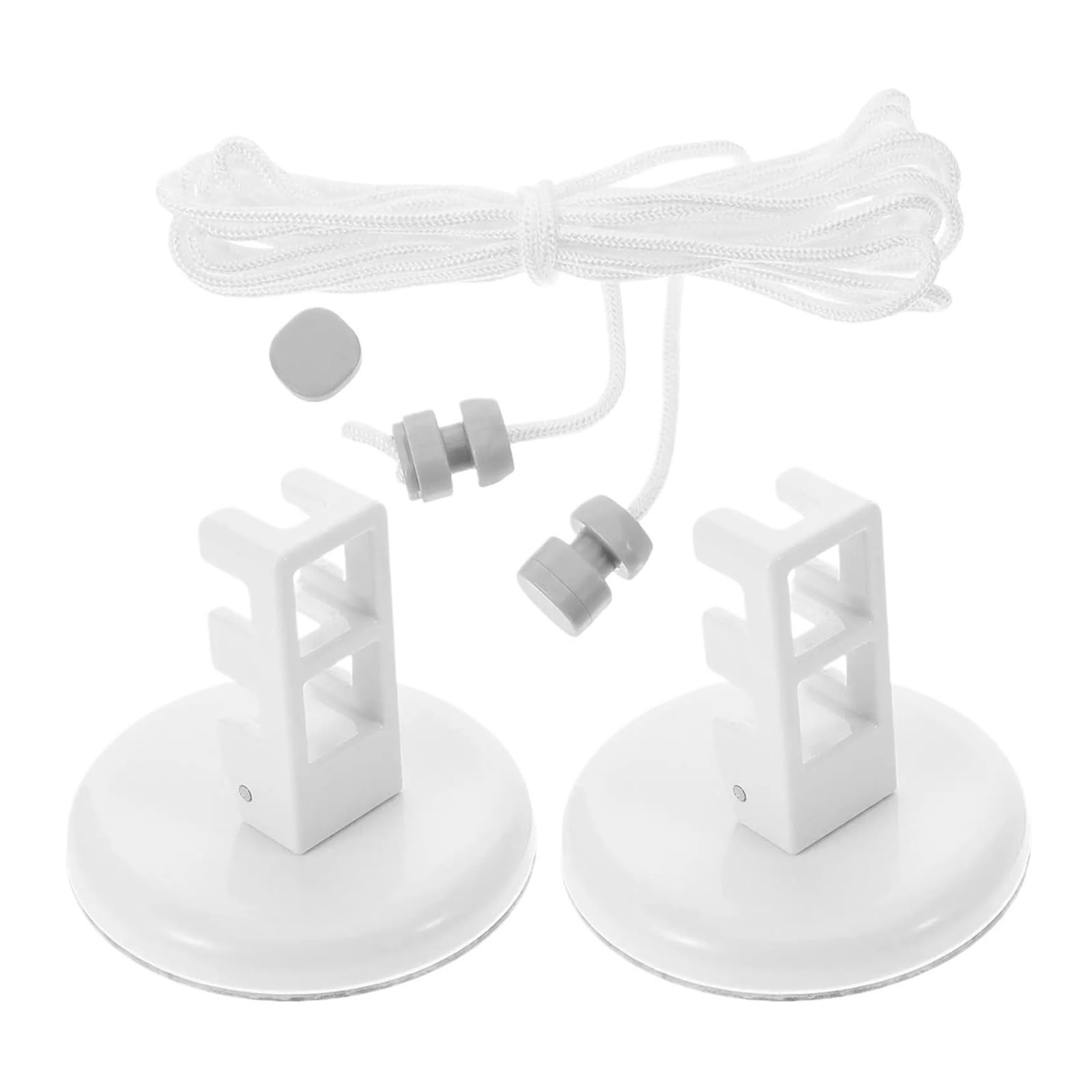 TVANTRUXIS Outdoor Portable Clothesline, Laundry Line White PVC Outdoor No Drill Travel Camping Balcony Garden