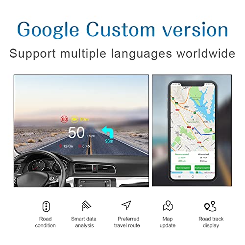 Pantalla frontal OBD y GPS para coche con velocímetro HD y diagnosis de fallos 5