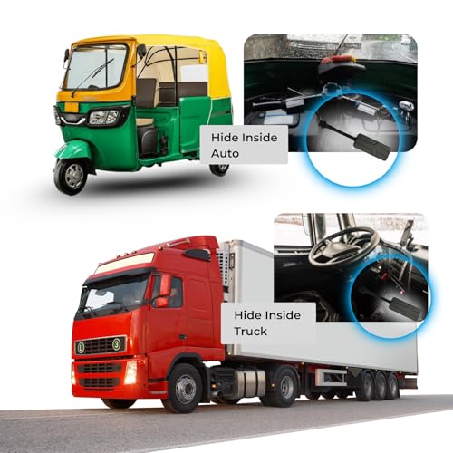 Image of V5 (1 Month Sim Data and App Subscription) Hidden Wired GPS Tracker with Location Tracking, Geo Fence Alert, More 20+ Features for Car, Bike, Truck, Bus