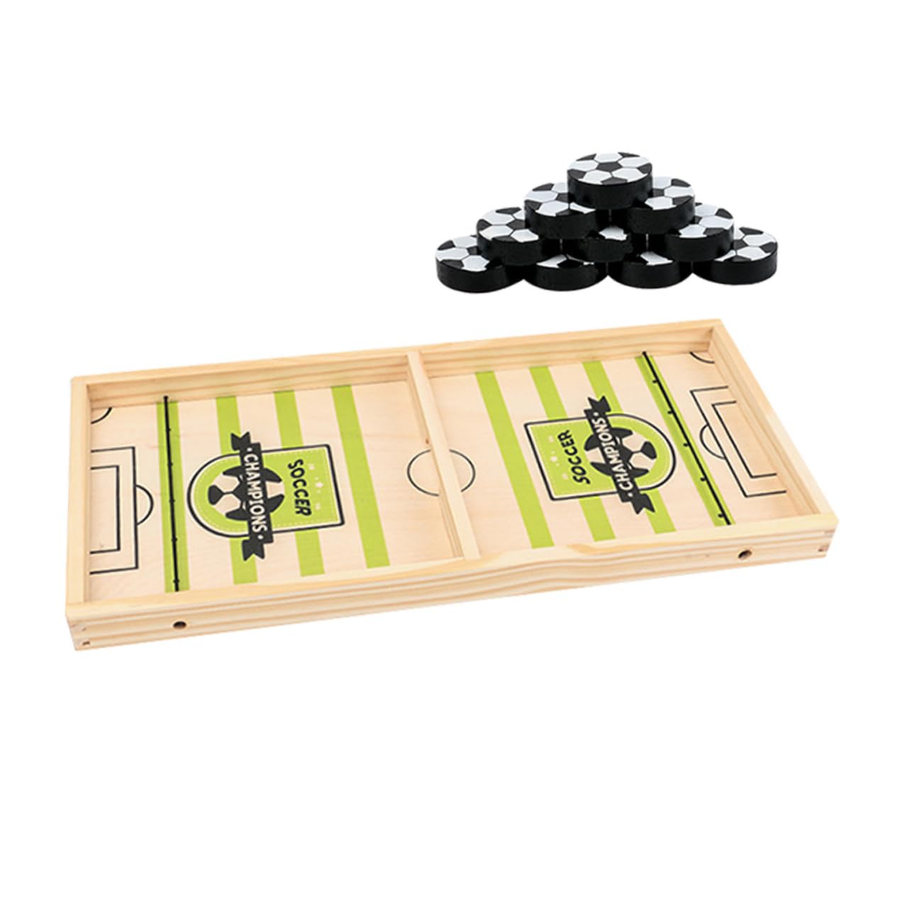 Abaodam 1 Set Soccer Bouncing Chess Soccer Catapult Chess Toy Wooden Catapult Chess Toy Children's Toy Ejection Chess Toy for Children Interactive Chess Toy Desktop Chess Set