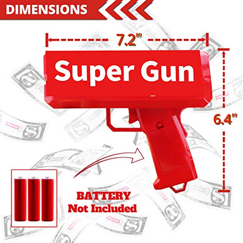 image for Novelty Place Super Money Gun - Cash Spray Money Shooter Make it Rain 