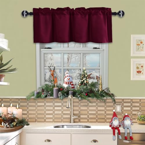 Valances JIUZHEN con caída elegante para una decoración de ventanas impecable 3