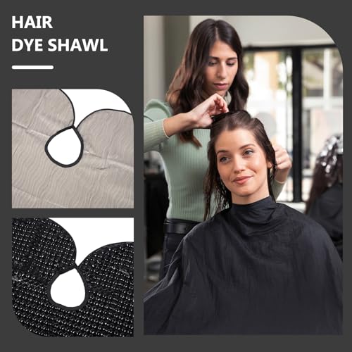 Capas para teñir el cabello Tofficu protectoras de plástico para tinte y corte de pelo unisex 6