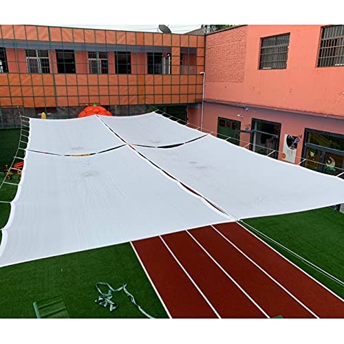 Red de sombra blanca rectangular de HDPE de 3x4 m para protección solar 4