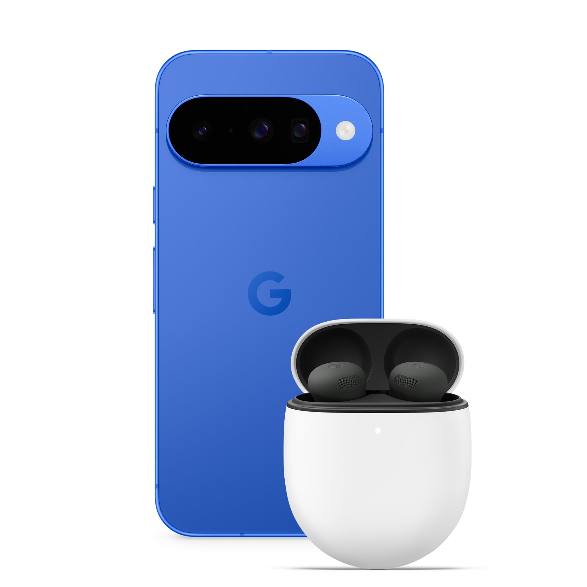 Google Pixel 10 - Smartphone Android sbloccato con Gemini, tripla fotocamera posteriore avanzata, autonomia di 24 ore e display Actua 6,3" - blu indaco, 256GB+Pixel Buds Pro 2