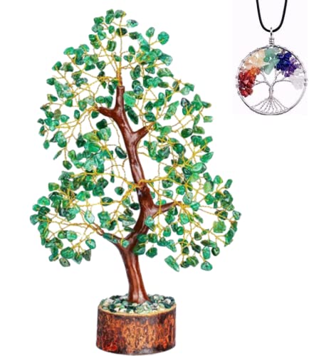 Albero Cristallo Seven Chakra Gemstone Feng Shui Figurine Soldi Bonsai...