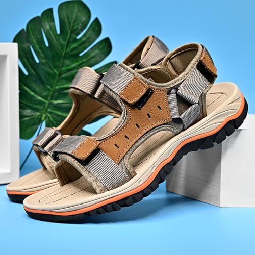 Men's Open Toe Sport Sandals for Summer Casual Walking Beach Outdoor Comfortable Lightweight Hiking Sandal with Arch Support2