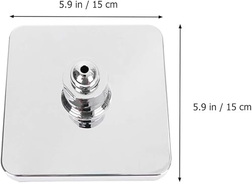 Miniatura 2 de DOITOOL Cabezal de ducha de lluvia que cambia de color, cabezal de ducha de lluvia de 6 pulgadas, rociador de ducha cuadrado LED para baño, ducha,