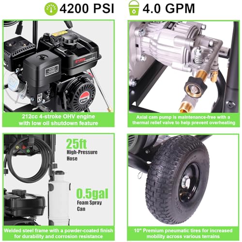 3200 PSI Pressure Washer Gas Powered