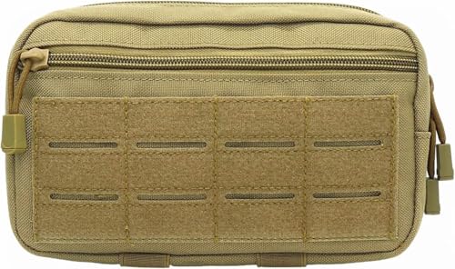 YONCONO Pochette Tactique Molle Multi-usages, Trousse de Secours Militaire Sacoche Sac Médical Pochette de Rangement pour Jeu de Guerre CS Randonnée Escalade...