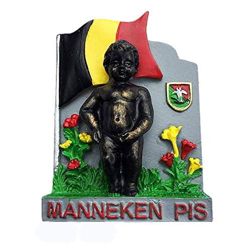 Manneken Pis Bruxelles Belgique Aimant de Réfrigérateur Voyage Souvenir Cadeau Collection Maison Cuisine Décoration Autocollant Magnétique Bruxelles...