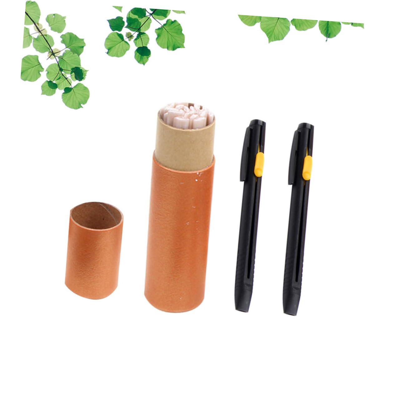 TEHAUX 60pezzi Gessetti per Cucito Gessetti Ricaricabili per Tessuti Strumenti di Marcatura per Cucito e Fai da Te con Penne e Scatola per Conservazione