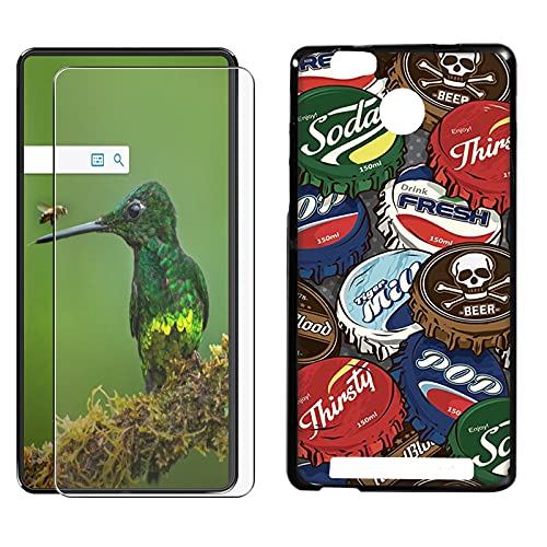 JIENI pour Leagoo Shark 1 (6.0') Coque Cover + Verre trempé Protecteur, Souple Black Housse Étuiss Silicone TPU Case + 9H Verre écran Film Protection - WMA25