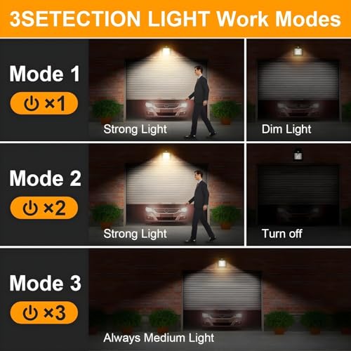 Image of Solar Wall Lights Outdoor | Motion Sensor Waterproof LED 3 Modes Sconce Solar Lamp | Auto-Charging Exterior Security Light for Porch, Patio, Garden, Balcony & Pathway (1)