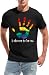 Ascrazy Mens Pride Shirts Gay Pride Flag T-Shirt LGBTQ Ally Rainbow Tee LGBT Equality Blouse Tops