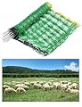 Rengue Electric Fence Netting, 42.5" x 164' Electric Netting Fence, PE Portable Electric Netting with 14 Posts Double Spiked for Goats, Sheep, Lambs in Backyards, Ranches and Farms