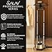 SALAV® Professional Standing Garment Steamer with Retractable Power Cord, Foot Pedal Control, Wheels for Easier Movement (Gold)