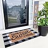 100 coco coir welcome mat 28 x 43 inches buffalo plaid rug combo set farmhouse front porch entryway fall decor floor mat doormat indoor outdoors spring mats home sweet home  urban country home decor