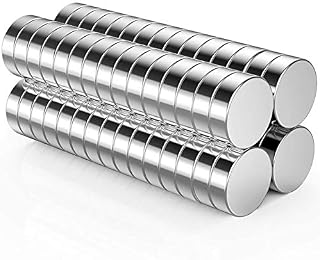 Neodymium Magnet, Extra Strong for Fridge Whiteboard Office Crafts Mini Round Magnets Heavy Duty (10mm×3mm, 60 Pcs)
