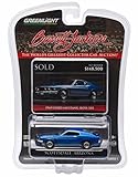 New 1:64 BARRETT-JACKSON SCOTTSDALE EDITION - ACAPULCO BLUE POLY 1969 FORD MUSTANG BOSS 302 Diecast Model Car By Greenlight