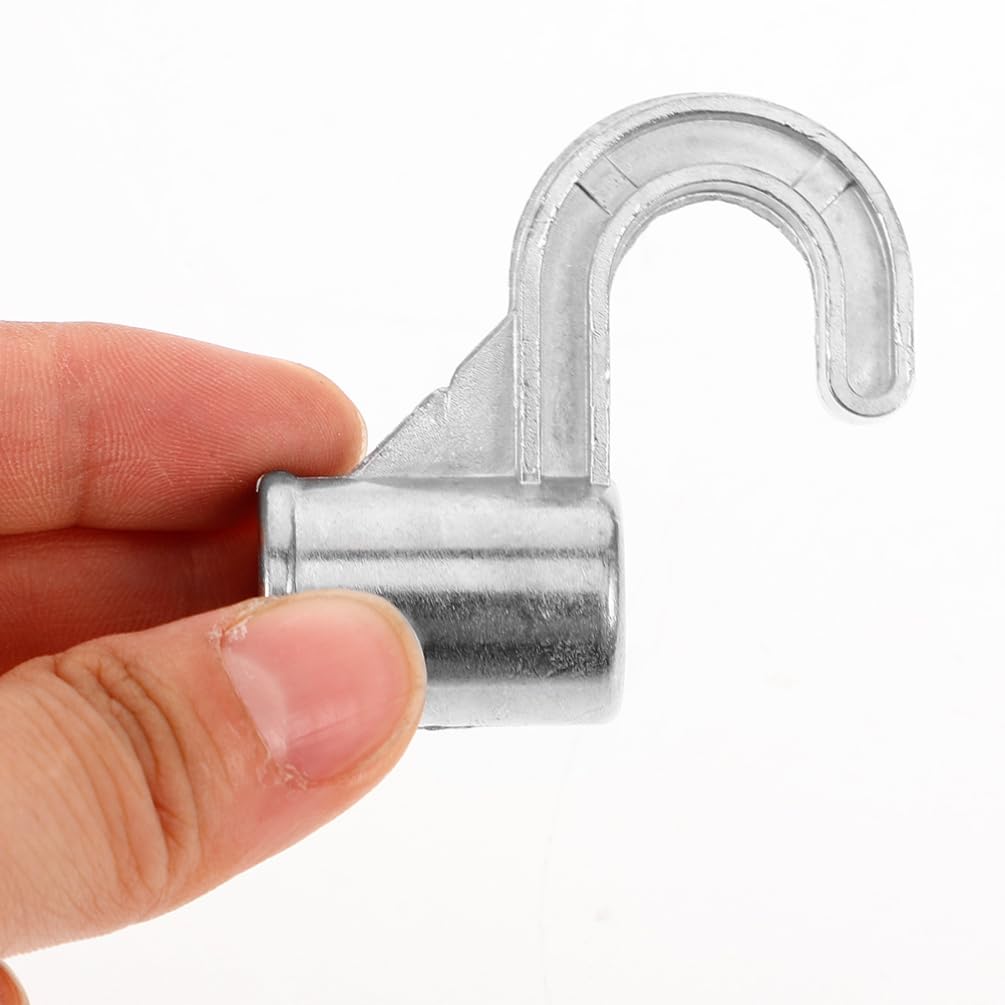 Amosfun Soportes para Barra de Armario Diámetro Interior 18mm sin Perforaciones de Aleación de Aluminio 4 Piezas Fácil Uso y Diseño Elegante Hogar