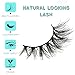 APCYUST Mink Eyelashes Fluffy Cat Eye Lashes Natural Wispy Fake Lash Strips Demi Wispies False Strip Eyelash