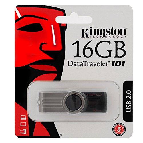 Image of Kingston DataTraveler DT101 G2 16GB USB 2.0 Pen Drive (Black)