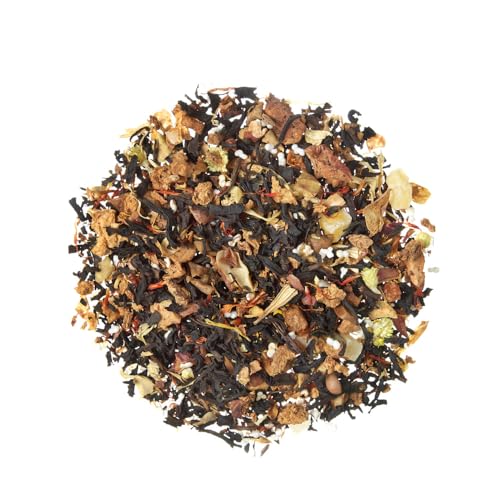 TEA SHOP - Té Negro Vital Mango 100g - 50 Tazas - Formato a Granel - Black tea - En Hojas - Con Sabor a Mango - Energizante - Té Frío - Perfecto para Verano