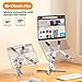 Moallia Laptop Stand with 360 Rotating Base, Computer Notebook Laptop Riser Metal Holder for Desk Collaborative Work, Fully Foldable for Easy Storage, Fits All MacBook, Laptops up to 16 inches