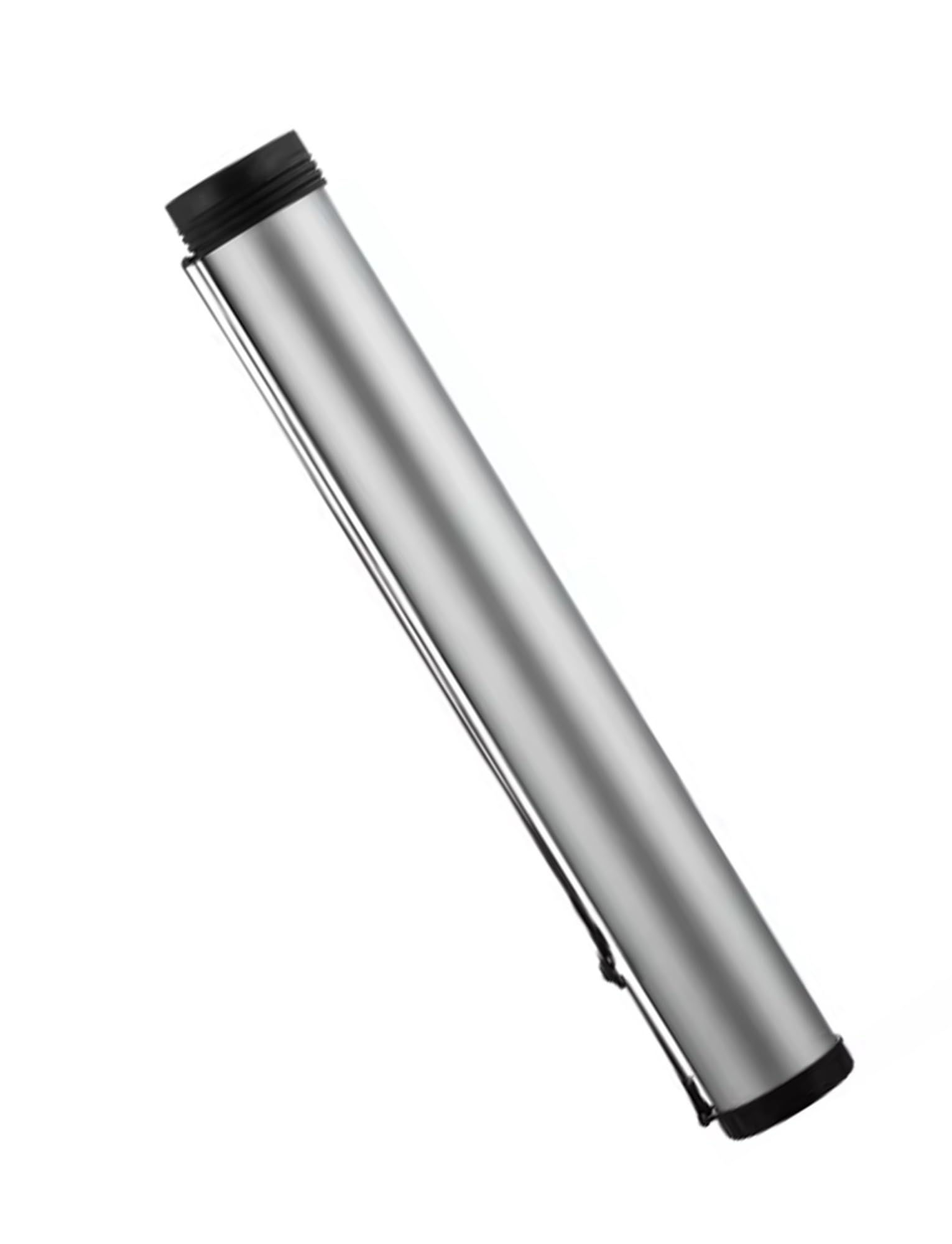 Aluminiowa rura artystyczna – metalowy uchwyt do przechowywania z paskiem do obrazów, planów, dokumentów