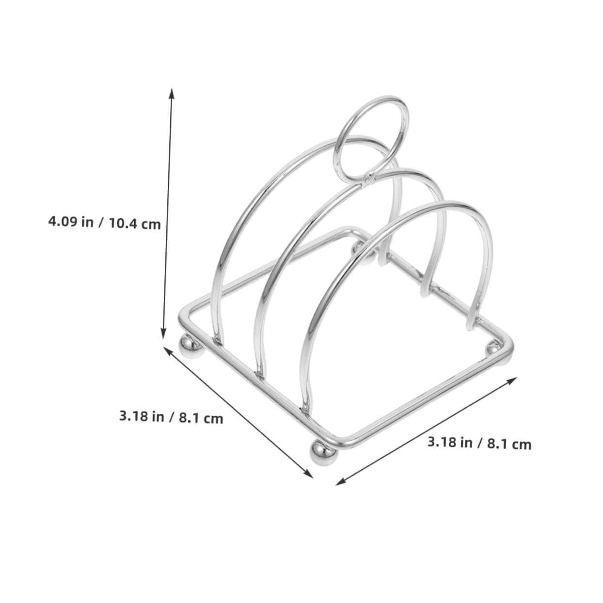 TIDTALEO 2pcs Stainless Steel Toast Rack Holder Versatile Bread Organizer for Kitchen Countertop Storage for Slices Books and Tools Sturdy and Easy to Clean Design