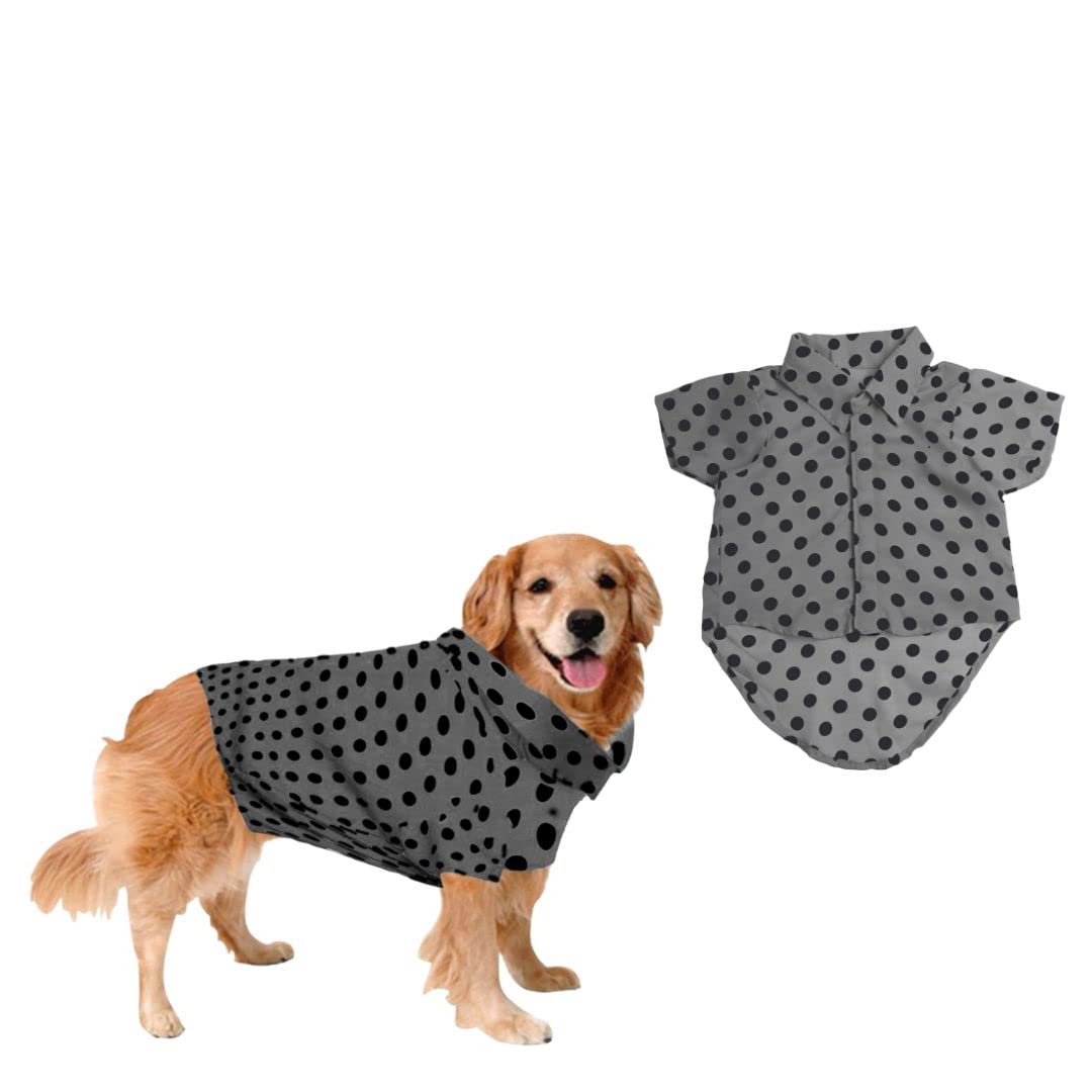 Sage Square Crazy Printed Dog Shirt, Trending Dog Shirt, Ultra Soft & Light Weight, Comfortable & Breathable Dog Apparel, Trendy Outfit (XSmall - 12 inch, Polka Grey) (B0BCJMYFC1) Amazon Price History, Amazon Price Tracker