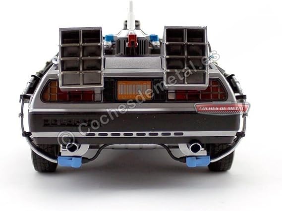 Hot wheels BCJ97 Elite Cult Classics Back To The Future Time Machine Delorean with Extras and Mr. Fusion 1/18 Diecast Car Model by Hotwheels