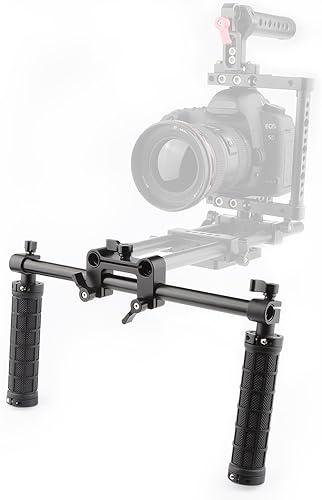 Miniatura 4 de CAMVATE Empuñaduras de mango Montaje de abrazadera de manillar delantero para 0.591 in Rod Support System Shoulder Rig(negro) - 1049