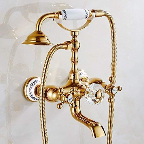 Kit douche baignoire cuivre : remplacez votre robinet par un modèle rétro durable