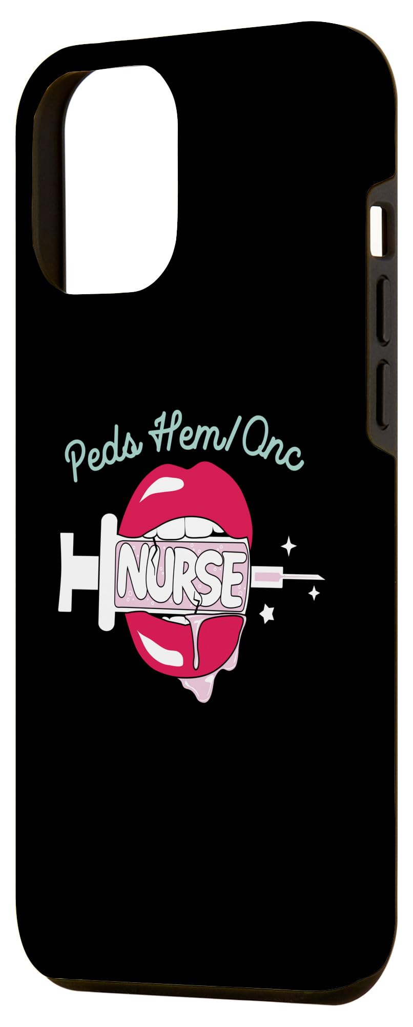 iPhone 15 Pro Max Peds Hem/Onc Nurse RN Hematology Oncology Nursing Hot Lips Case - Image 2