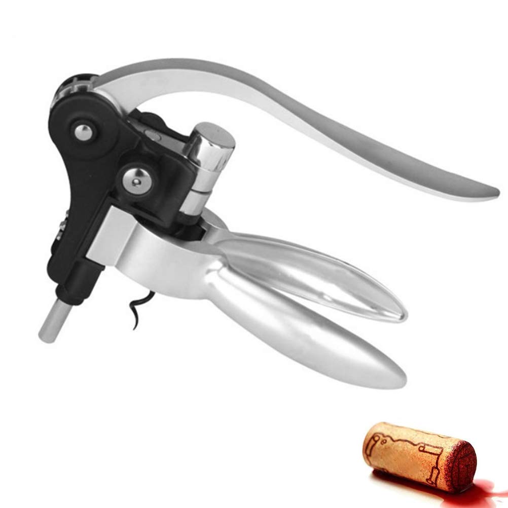 Yeglg Rabbit Wine Corkscrew Opener, Metal Wine Bottle Opener, Best Housewarming Gift for Women and Men, Silver - Image 2