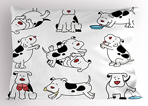 Almohada tela 76 cm x 51 cm estampado caricatura miniatura 1