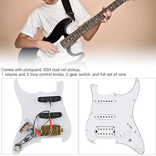 JOPESA Pickguard pré-câblé for Guitare, micros SSH durables Professionnels avec Plaque Anti-Rayures chargée for Guitare… - Les Beatles, Paul McCartney, John Lennon, RIngo Starr, George Harrison JOPESA Pickguard pré-câblé for Guitare, micros SSH durables Professionnels avec Plaque Anti-Rayures chargée for Guitare… – Image 3