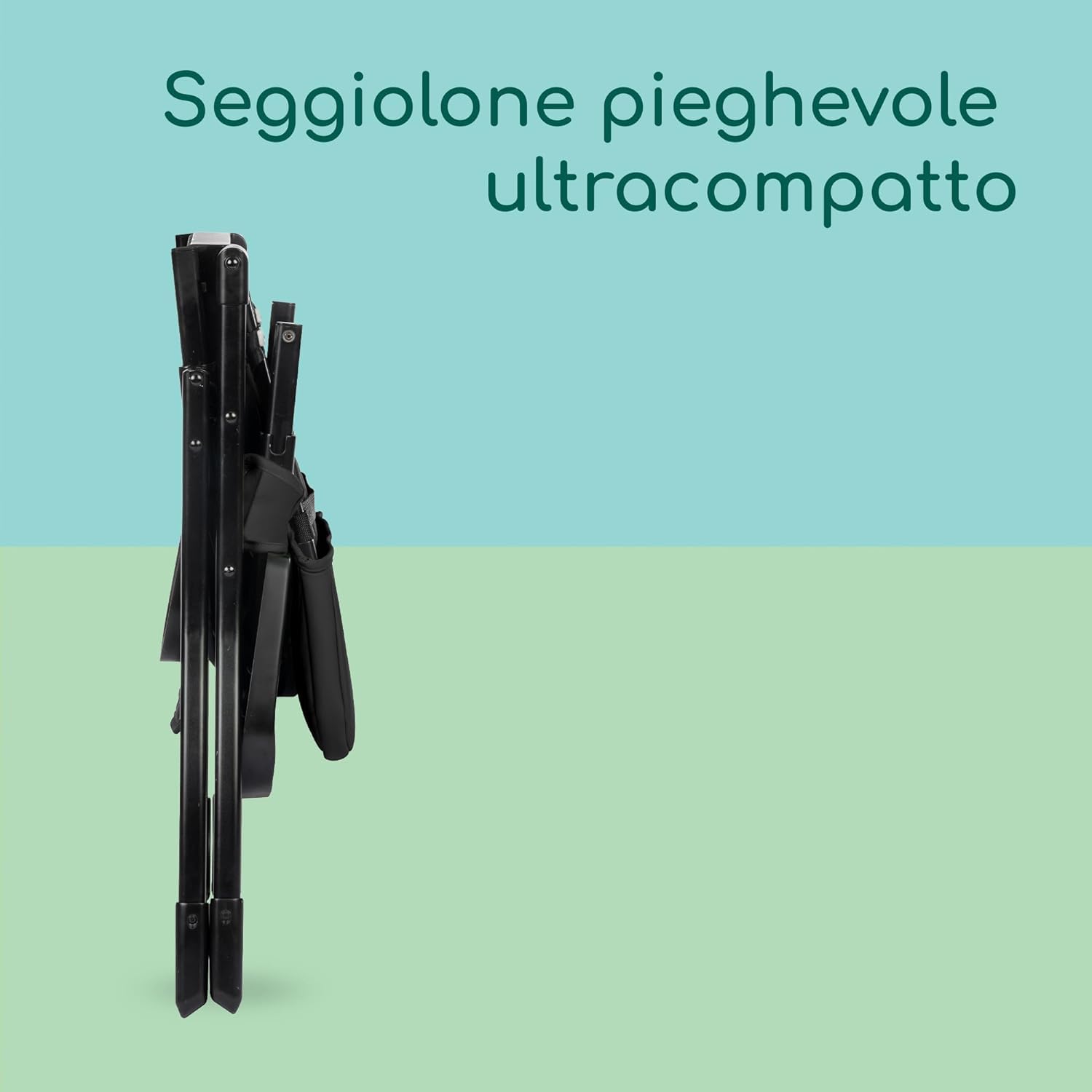 Bebeconfort Lily Seggiolone Pappa Pieghevole Viaggio, 6 mesi-3 anni, 9-15 kg, 4 kg, Tinted Graphite