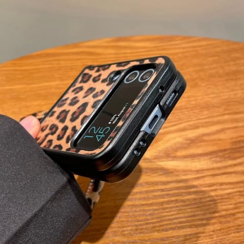 Protection cuir léopard Galaxy Z Flip 3 chic et antichoc - 4