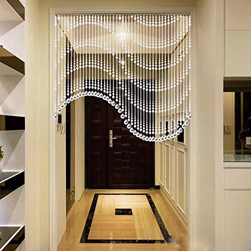 Rideau de perles en cristal de verre décoration haut de gamme salon