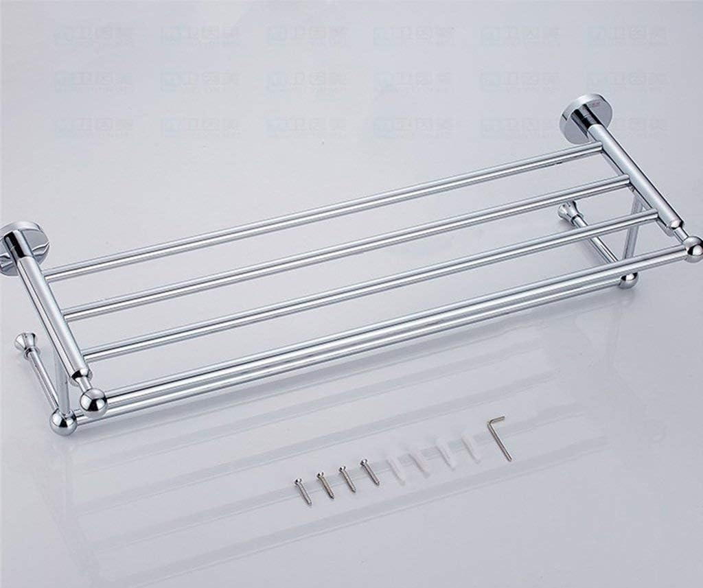 All Bronze Bathroom Shelf Wall Hanging Round Base Thicker Thicker Bar (Size : 65 * 21 * 14CM) (70 * 21 * 14CM)