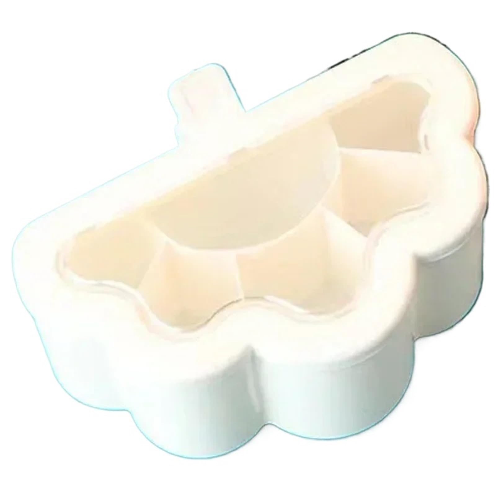 CNYUON Kitchen Combination Integrated Seasoning Box Creative Multi-grid Salt Jar Plastic Household(White)