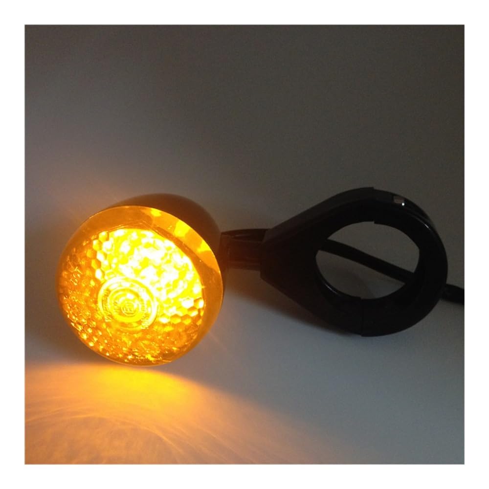 Motocletta Scooter Indicatore di Direzione Luce Indicatore di direzione a LED per motocicletta Morsetto per lampeggiatori per motocicletta Indicatore anteriore posteriore per Ha&rley Davidson