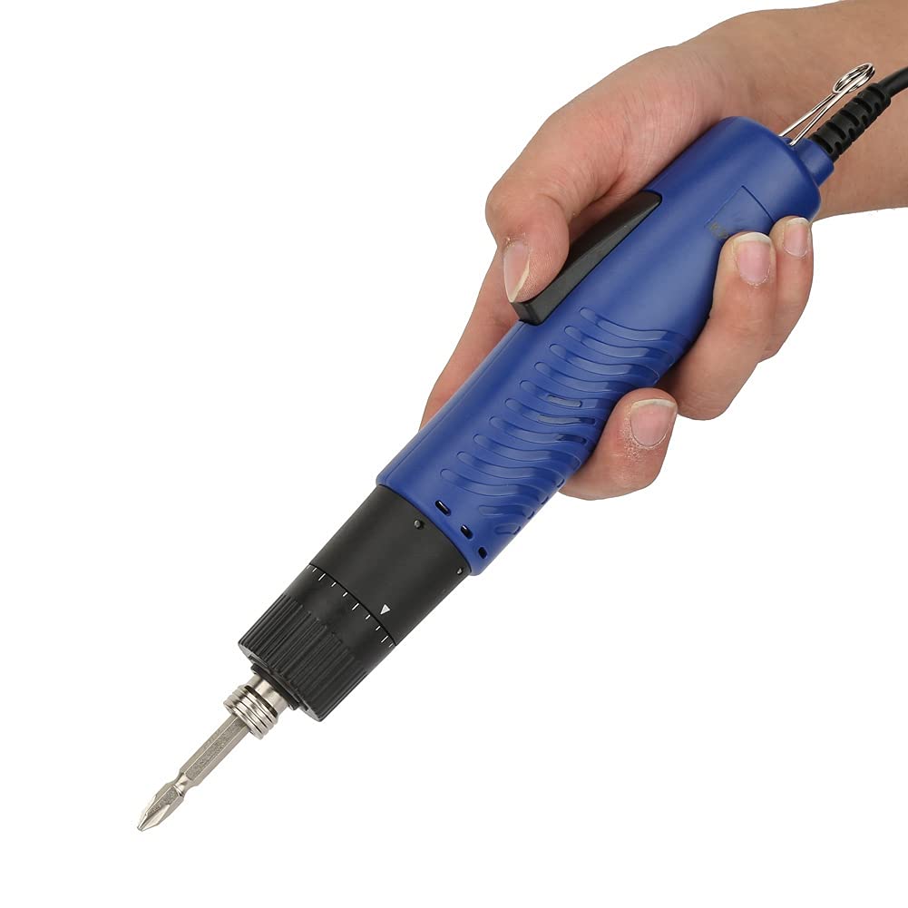 Cacciavite Elettrico Regolabile, Avvitatori Elettrici Cacciaviti Coppia 1/4" Gambo Dritto Portatile Kit di Riparazione Avvitato Elettrico Semiautomatico 900 Giri/min Vite Adatta per(Spina UE 220V)