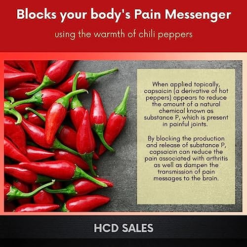 Image of Topical Analgesic Pain Relief Roll-on with Capsaicin for Deep Penetrating Pain Relief, Warming Capsaicin for Easing Pain from Arthritis and Muscle Aches and Pains, 9 oz