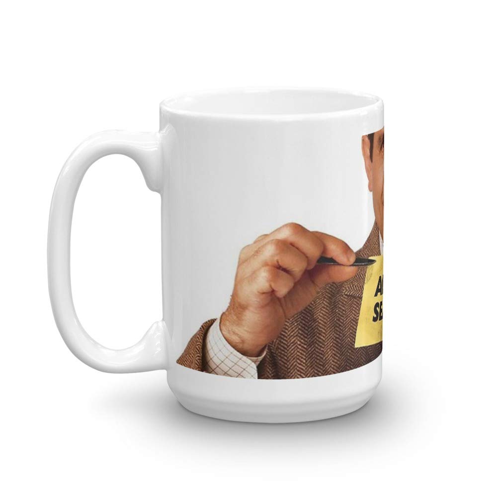 Adrian Monk. 15 Oz Ceramic Coffee Mugs With C-shape Handle, Comfortable To Hold. 15 Oz Classic Coffee Mugs, C-handle And Ceramic Construction