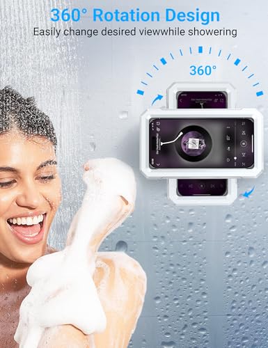 image for Coolpow Shower Phone Holder Waterproof【480° Rotatable】 Retractabl